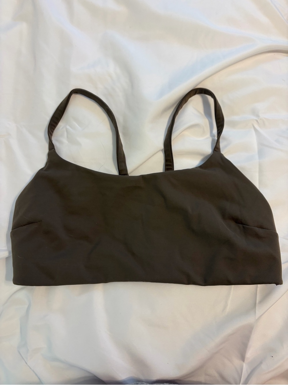Light brown lulu wunder train strappy bra